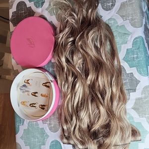 LUXY HAIR EXTENSIONS 20" 160g CLIP IN 10 pics Ash Brown